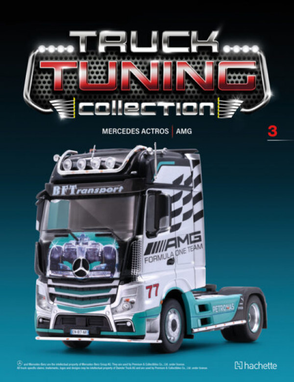 Hachette Truck Tuning Mercedes Actros AMG 1:43 modello camion