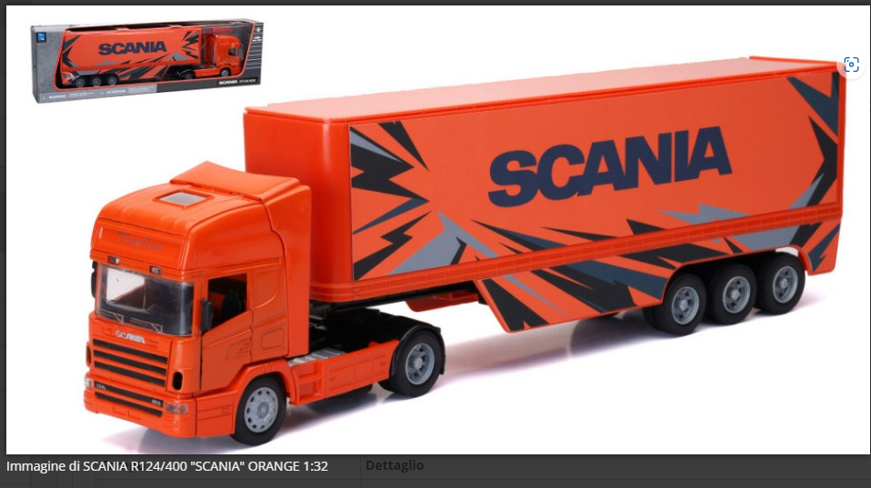 Scania R124440 Truck Orange 1:32 Modellino - Sconosciuto