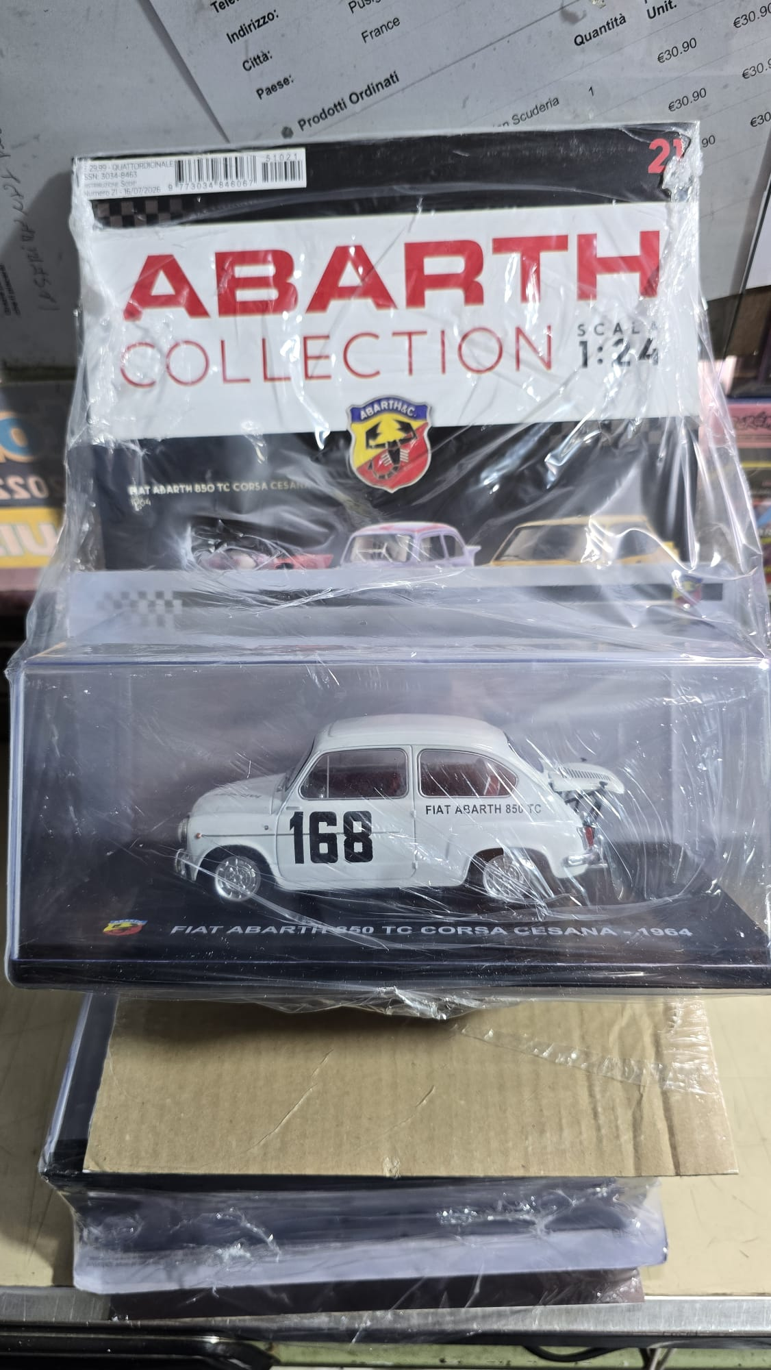 Abarth Collection n 21 Fiat Abarth 850 TC Corsa 1:24 Modellino Auto