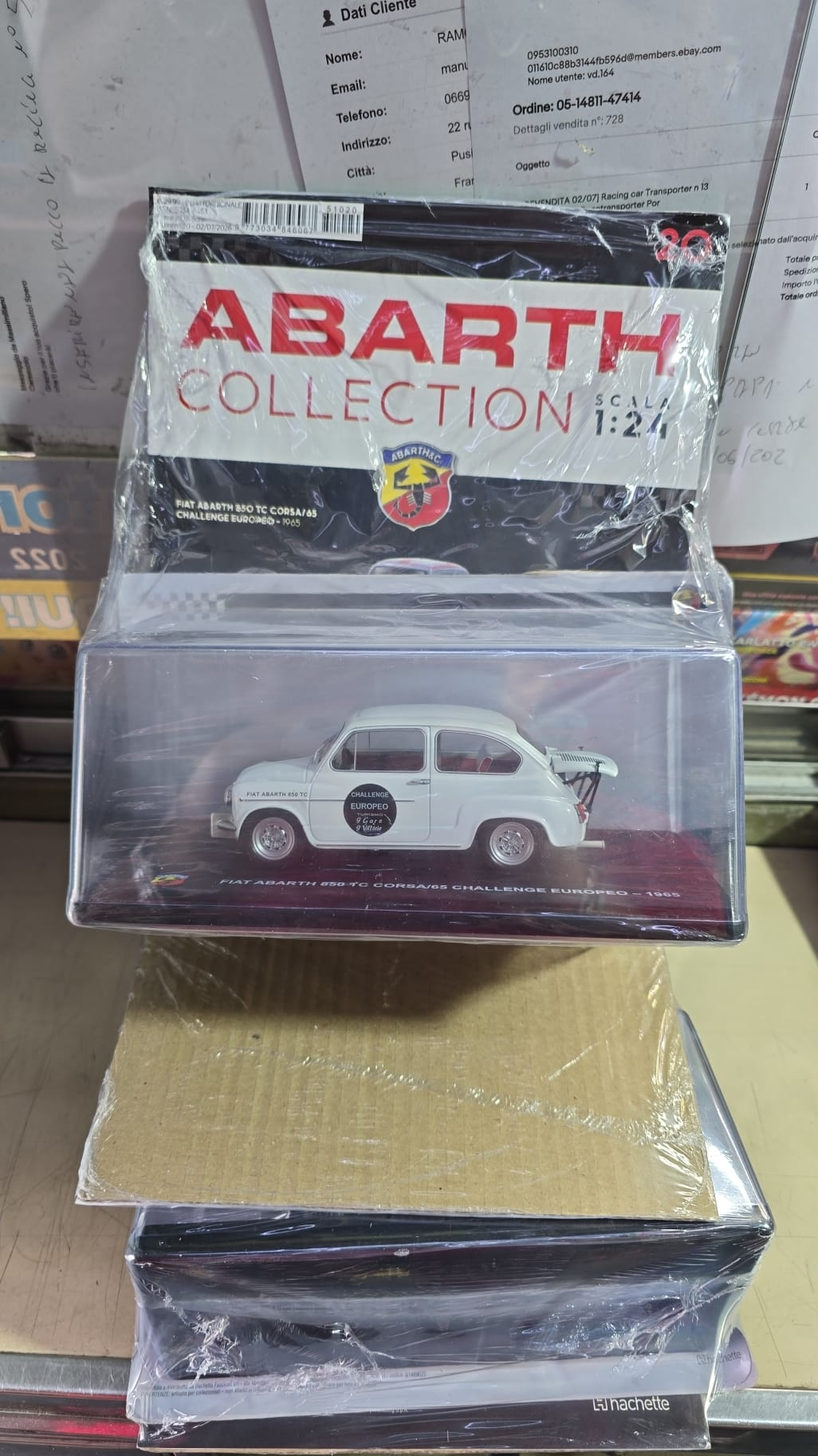 Abarth Collection n 20 Fiat 600 D 1962 Modellino 1:24 Metallo