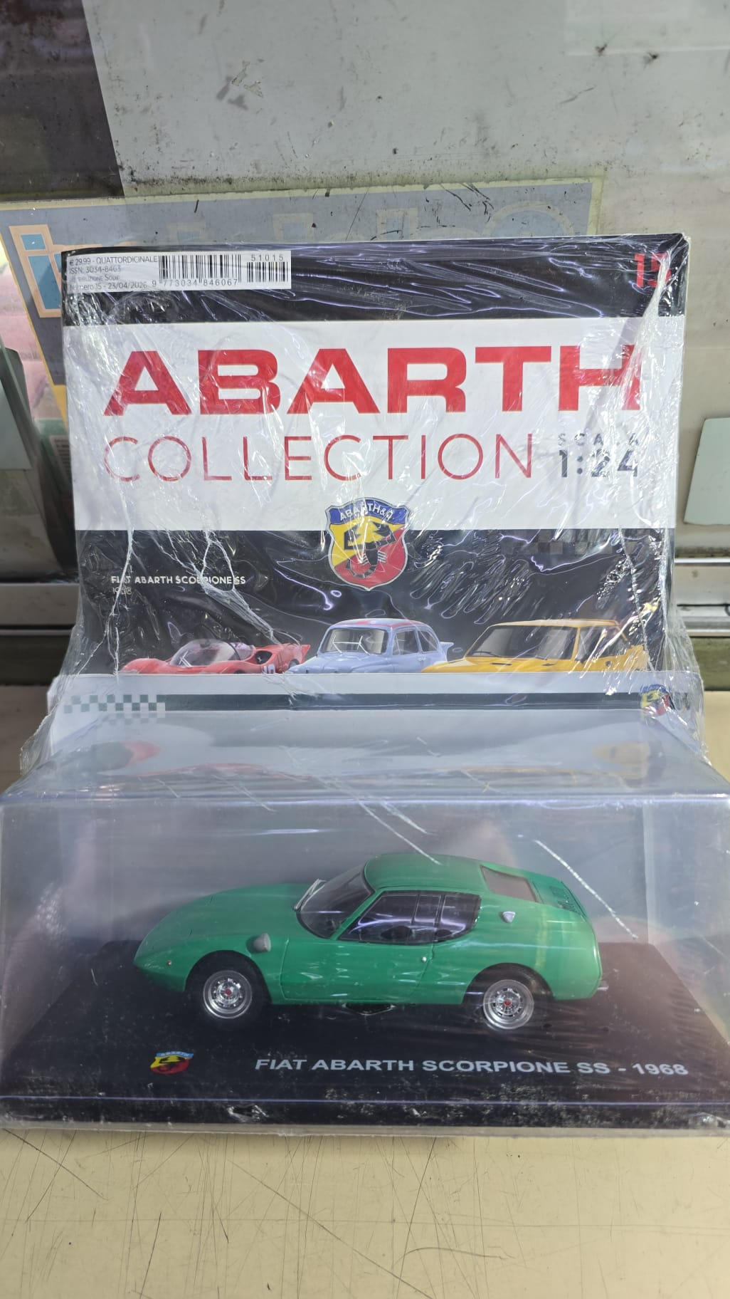 Abarth Collection n 15 Fiat Abarth Scorpione SS 1:24 modellino auto 1968