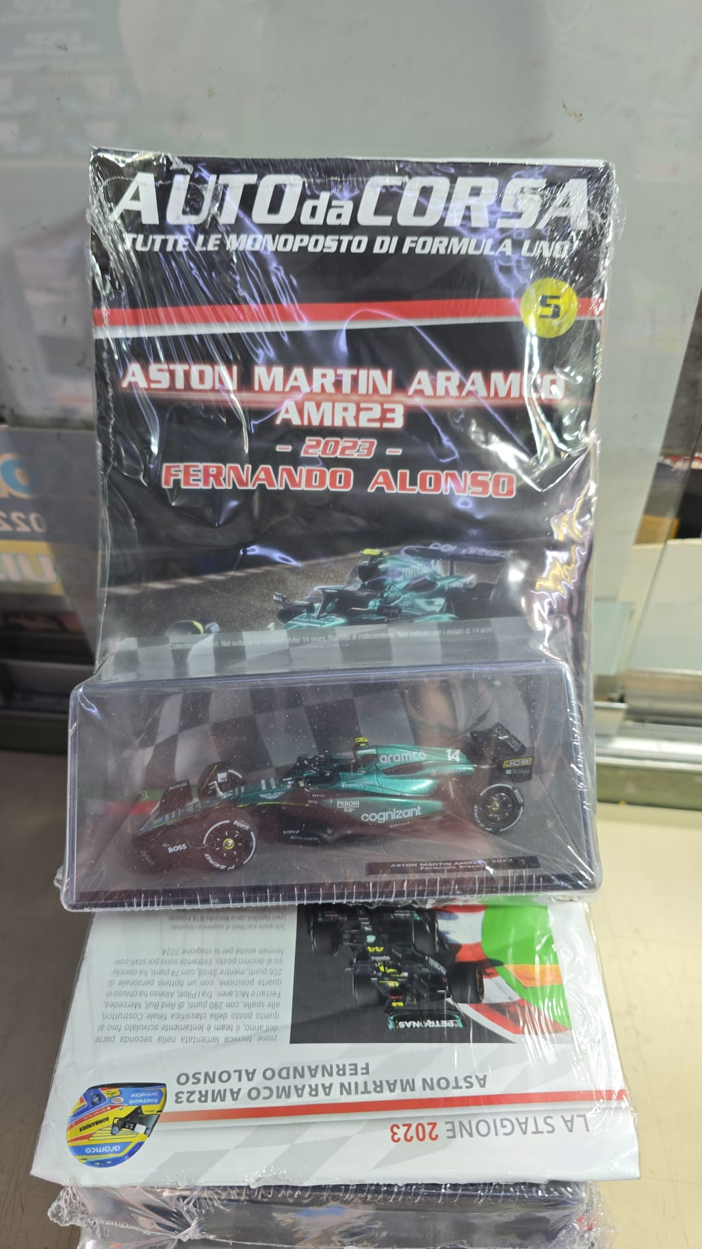 Aston Martin Aramco AMR23 Alonso 1:43 Auto da Corsa  n 5F1 DeAgostini