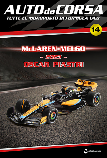 Auto da corsa n 14 McLaren F1 MCL60 Chrome Edition 1:43 