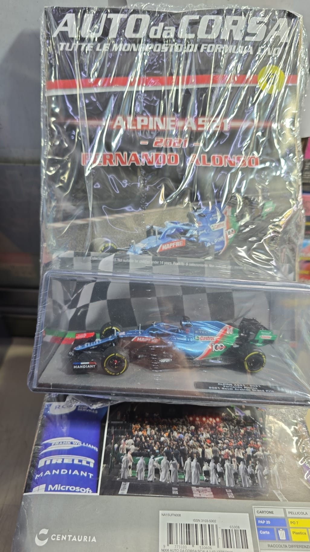 Centauria Alpine F1 A521 Fernando Alonso 1:43 Auto da Corsa Formula 1