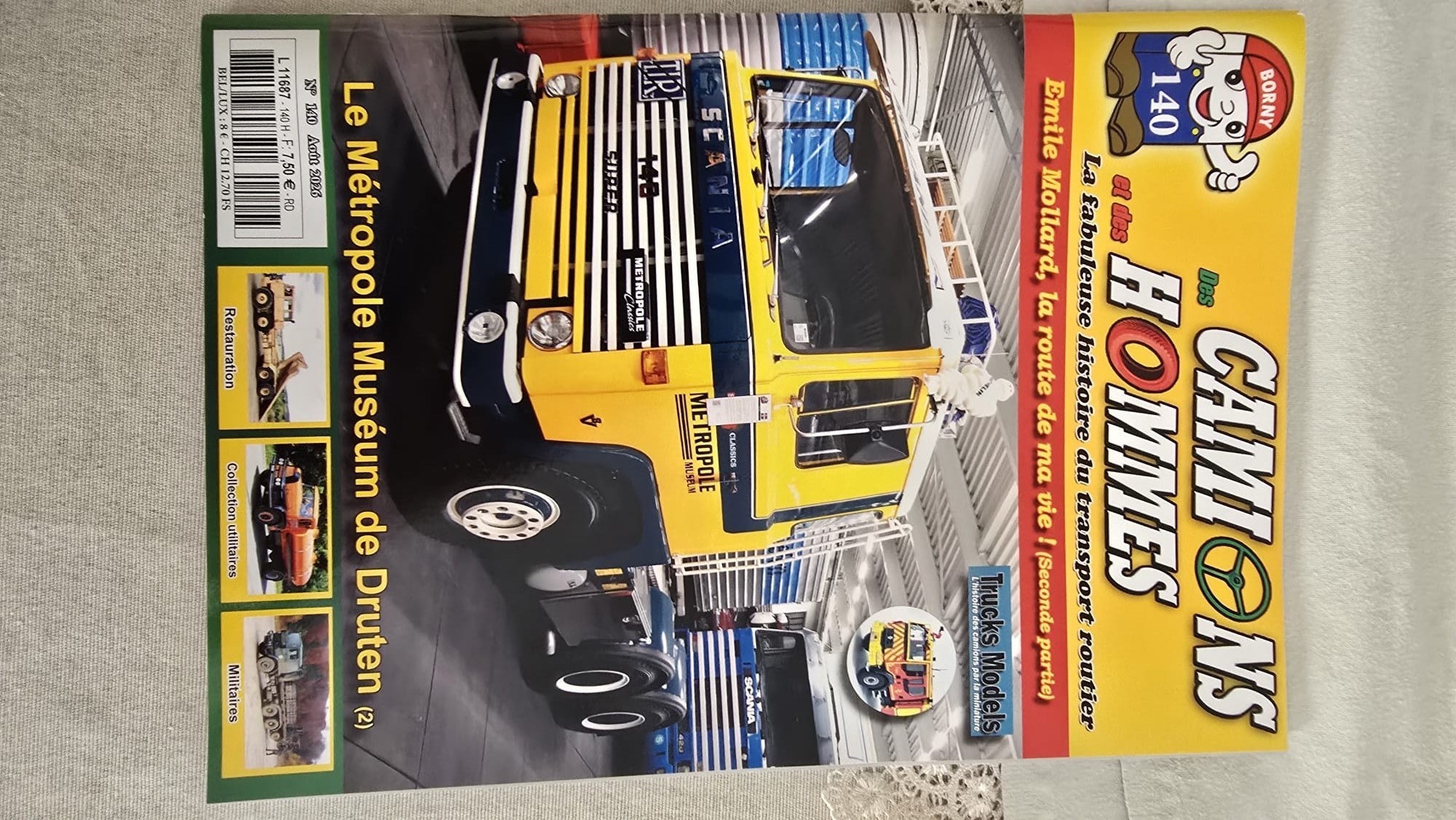 Camions & Hommes N.140 rivista collezione camion Metropole Museum