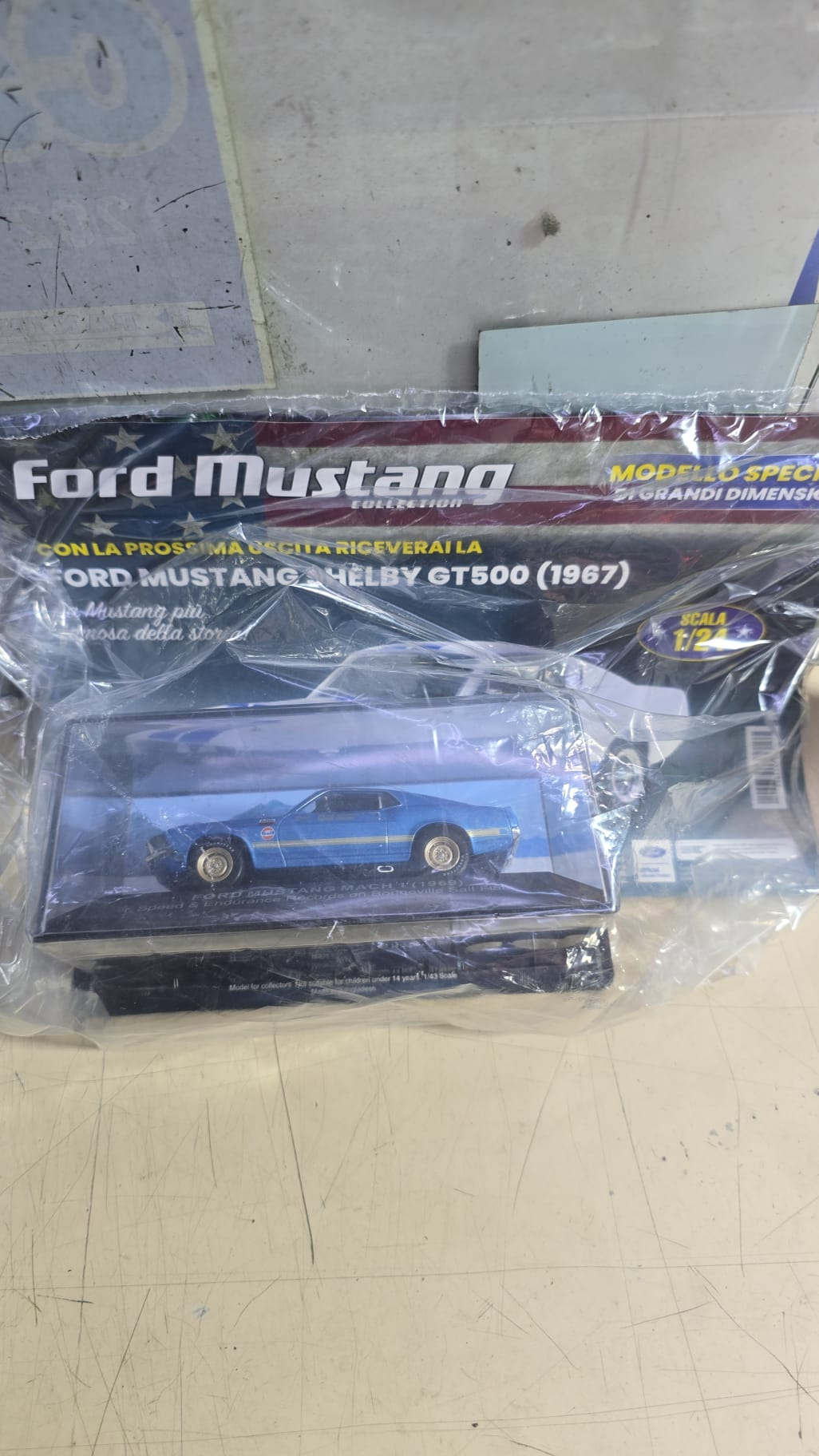 Ford Mustang n 9 Shelby GT500 1967 1:24 DeAgostini modellino auto