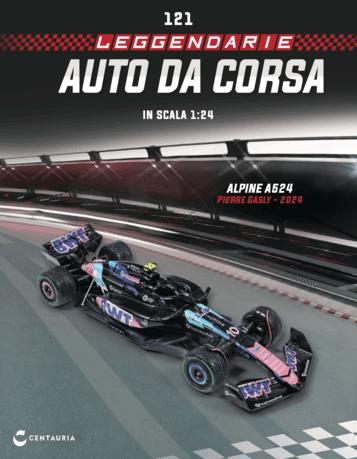Centauria Alpine A524 Pierre Gasly 2024 1:24 modellino auto da corsa n 121