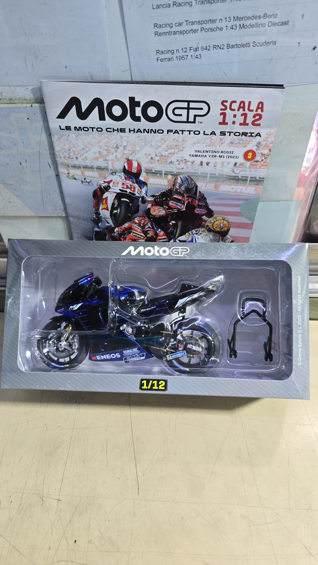 MotoGP Yamaha M1 Scala 1:12 Modellino da Collezione