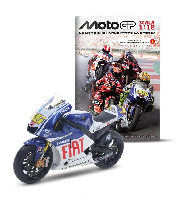 MotoGP N 6 Yamaha YZR-M1 Fiat 1:12 DeAgostini modellino moto da collezione