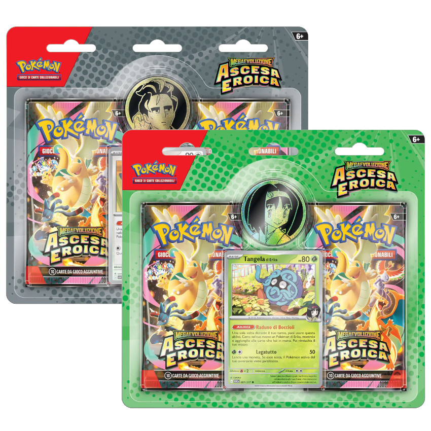 Pokemon TCG Ascesa Eroica Blister MegaEvoluzione Set Italiano