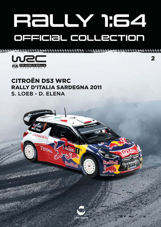 Rally n 2 Citroen DS3 WRC Red Bull 1:64