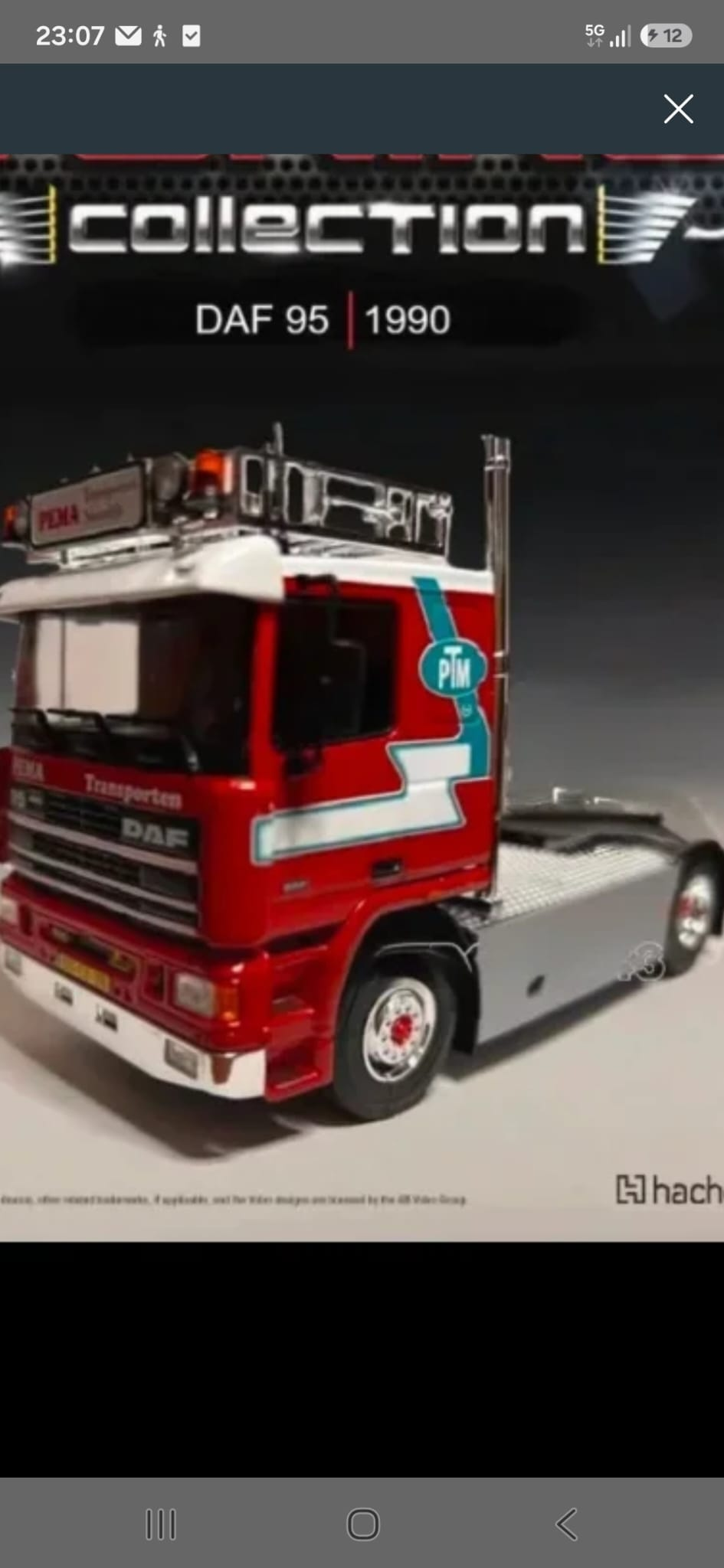 Truck Tuning Collection n 38 DAF 95 1990 modellino camion scala 1:43
